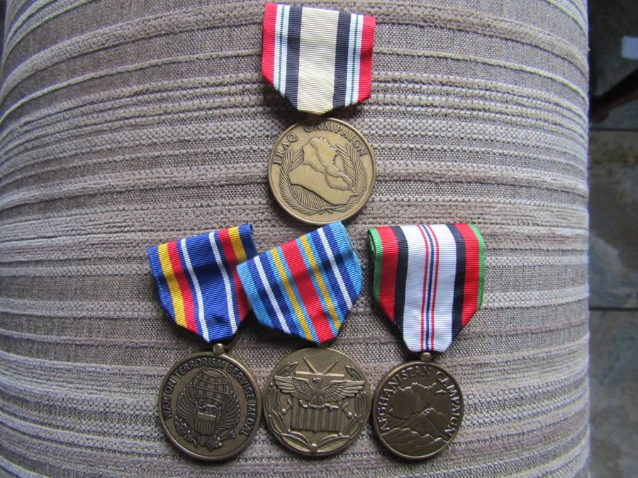 Afghanistan and 3 other USA medal Full size Medal (replica) 2