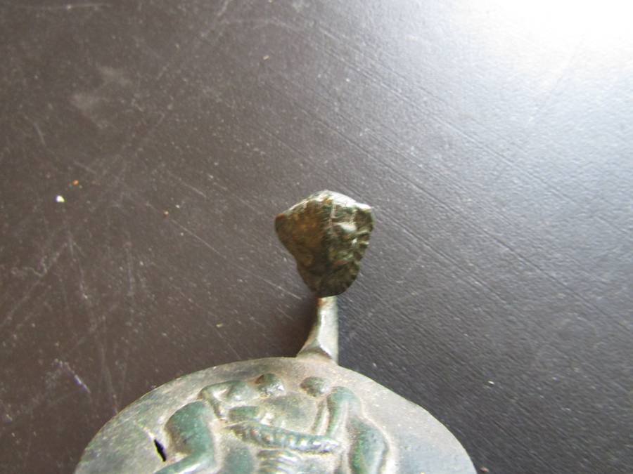 Ancient Roman Bronze Oil Lamp