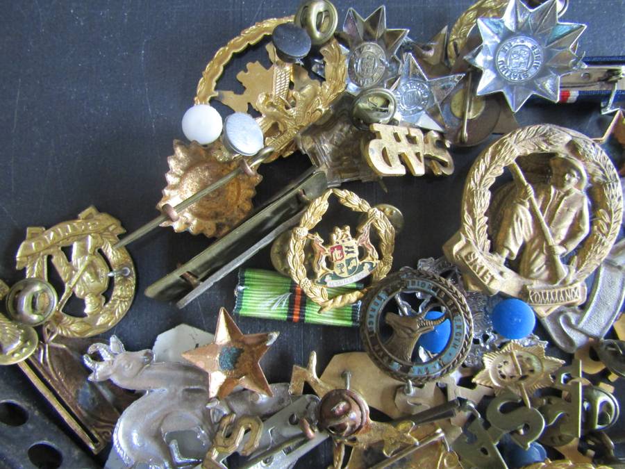 A Big Job Lot of South African and UK Military Badges