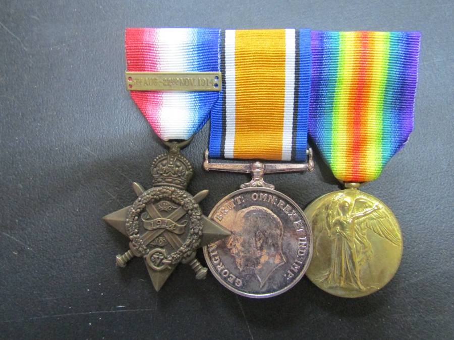 WW1 Medal to JE Carr Durh Light Infantry. Replica Medals