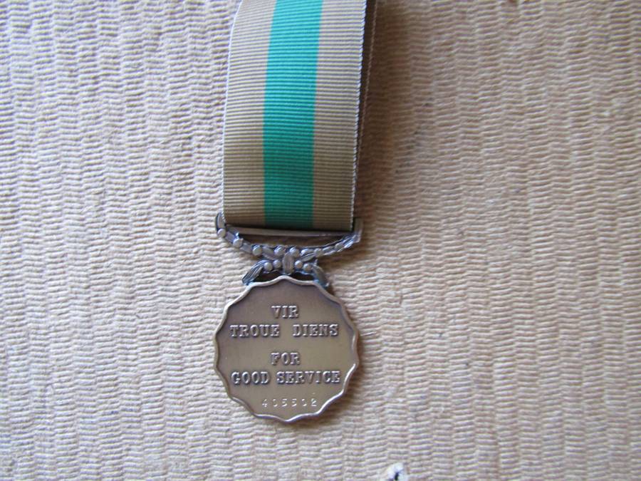 SADF Good Service Medal 10 Years. Full Size