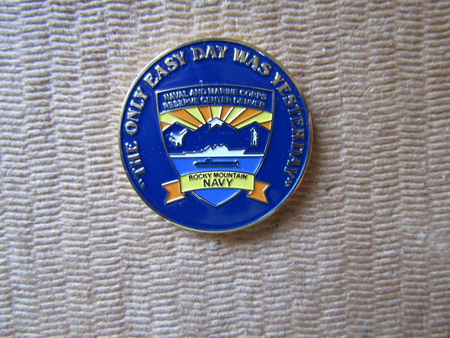 USA Navy Rocky Mountain Challenge Coin. (D)