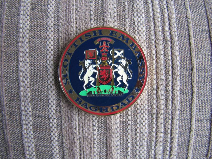Scottish Embassy Baghdad Challenge Coin (A68)