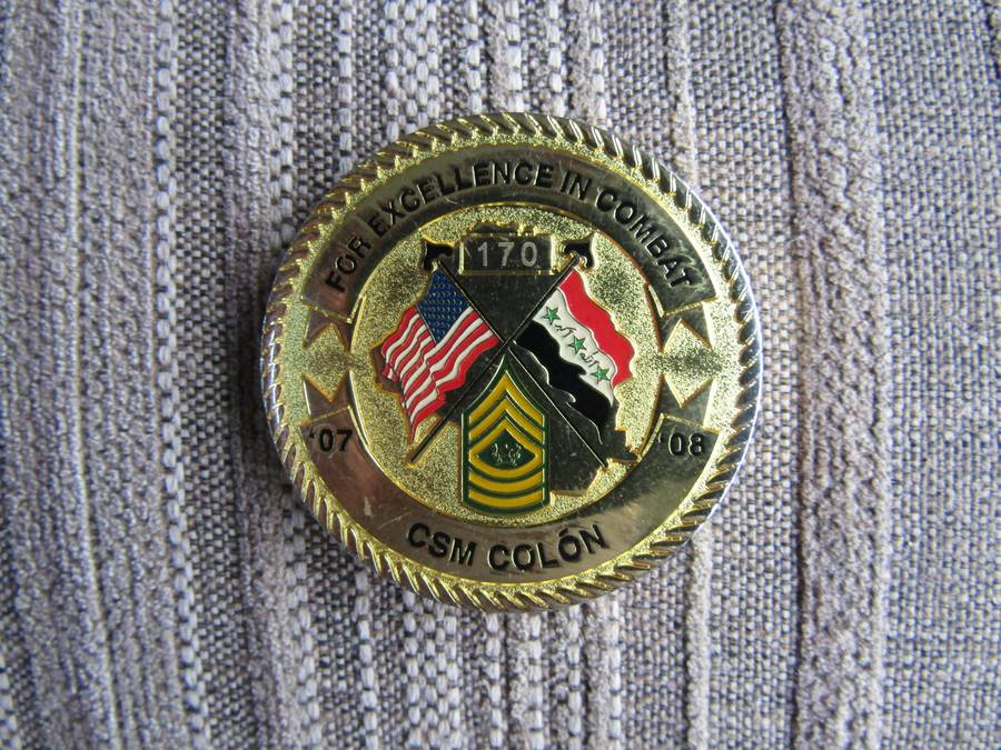Command Sergeant Major Challenge Coin (A70) NR 170