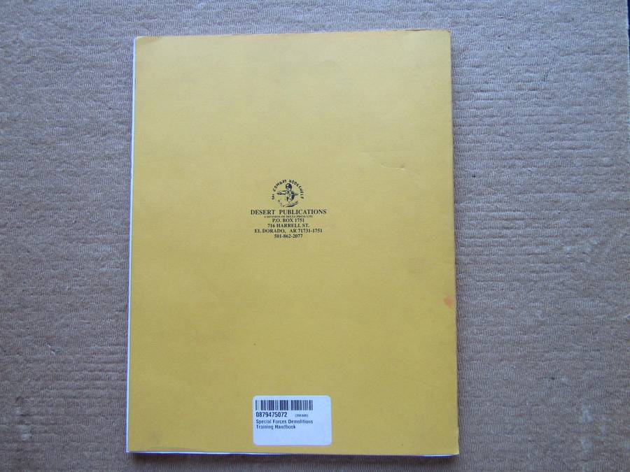 Instructors Special Forces Demolitions Training Handbook