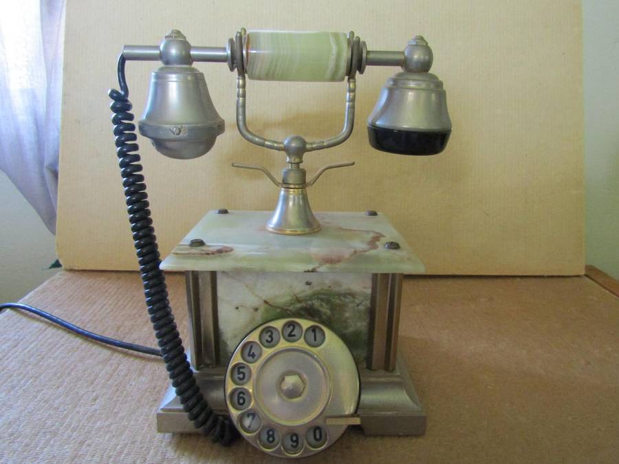 Vintage Alabaster Telephone Works 100% Weighs 4kg
