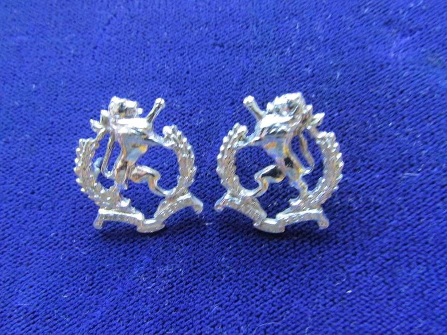 Pair of Regiment Highveld Collar Badges. Pins intact.