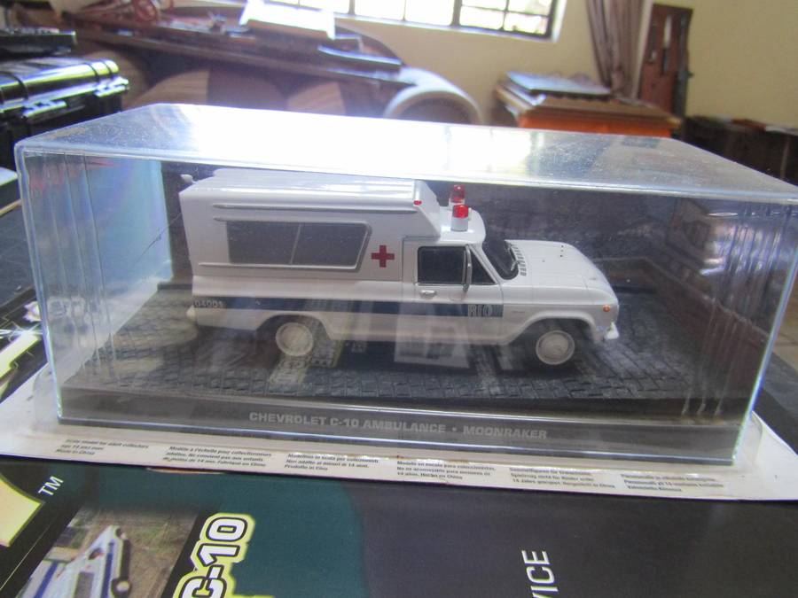 007 Chevrolet C-10 Ambulance  - Moonraker - scale 1/43. Sealed. with Book Nr 96