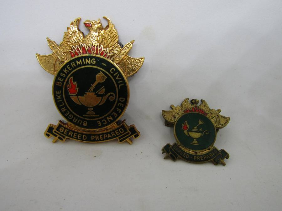 South African Civil Defense Badges
