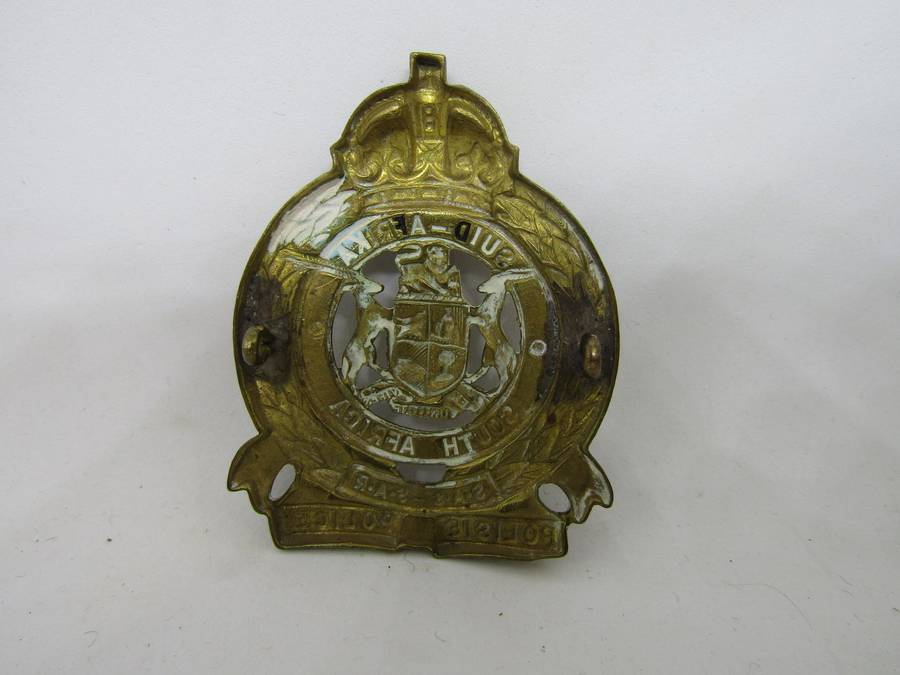 WW 2 SADF South African Railways Police Cap Badge