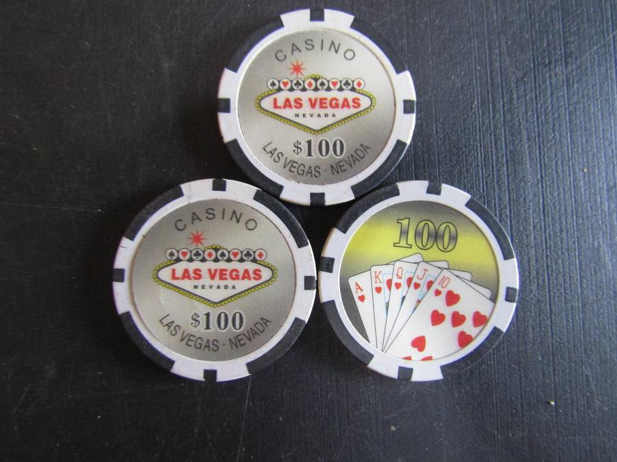 Las Vegas Nevada $100 Poker Chips