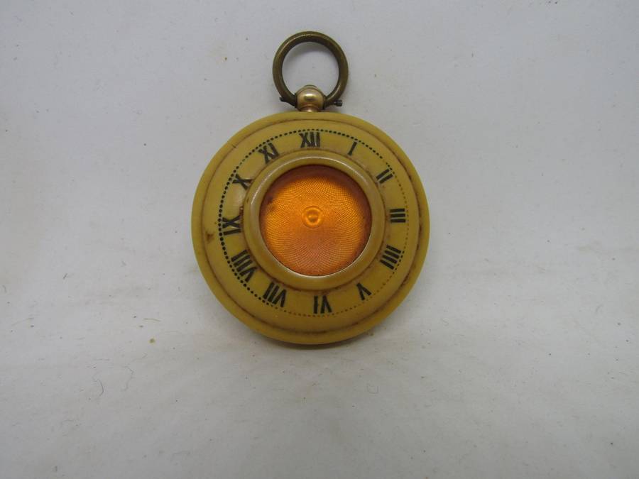 Gold Plated Pocket watch, no Key, But works and Oiled 4.5cm