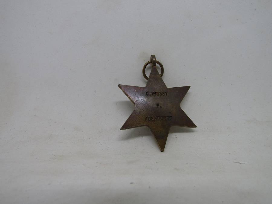 WW 2  African Star Medal to F Adendorff (C)