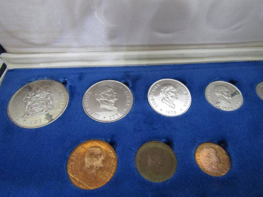 1976 South African Proof set with Silver R1