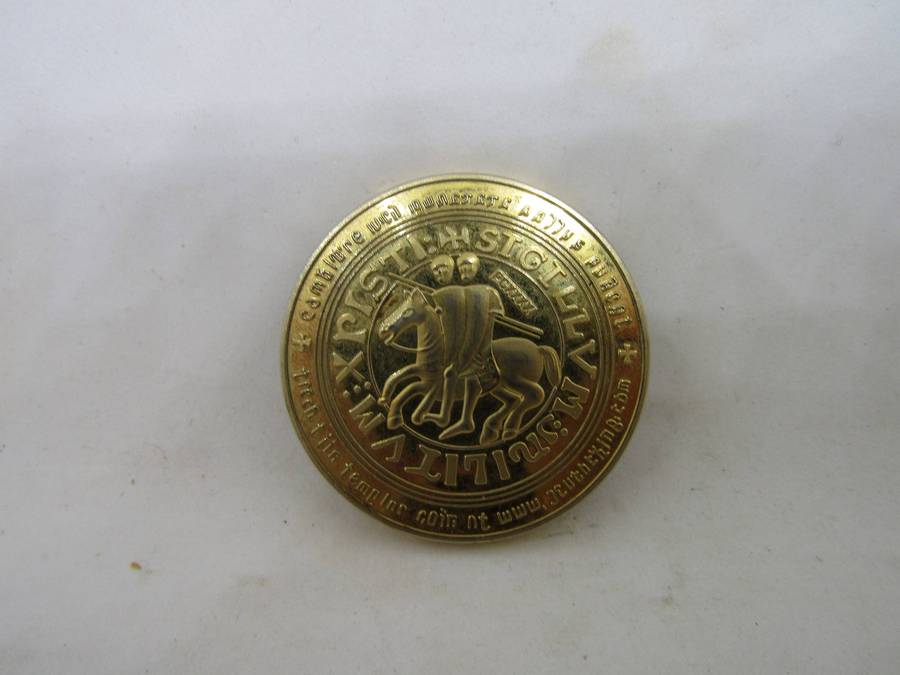 Knight of the  Templar Challenge Coin
