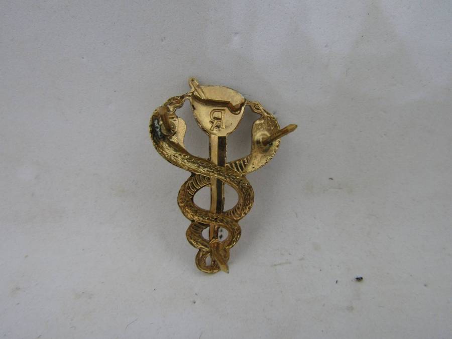 SADF SA Medical Services Health Pharmacist Breast Badge Full Size
