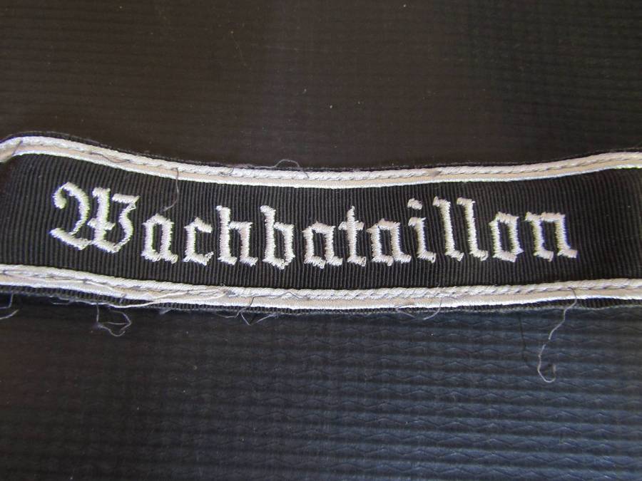 Suspected WW2 German WachBatallion Cap Ribbon