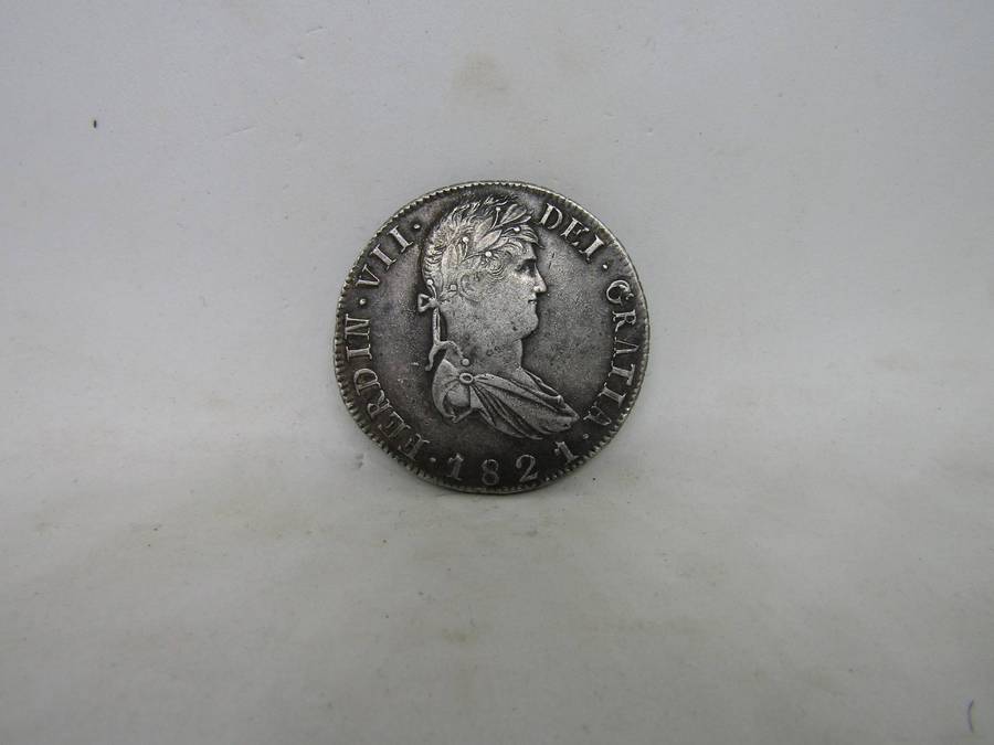 Rare 1821 Spanish 8 Reals Shipwreck Coin
