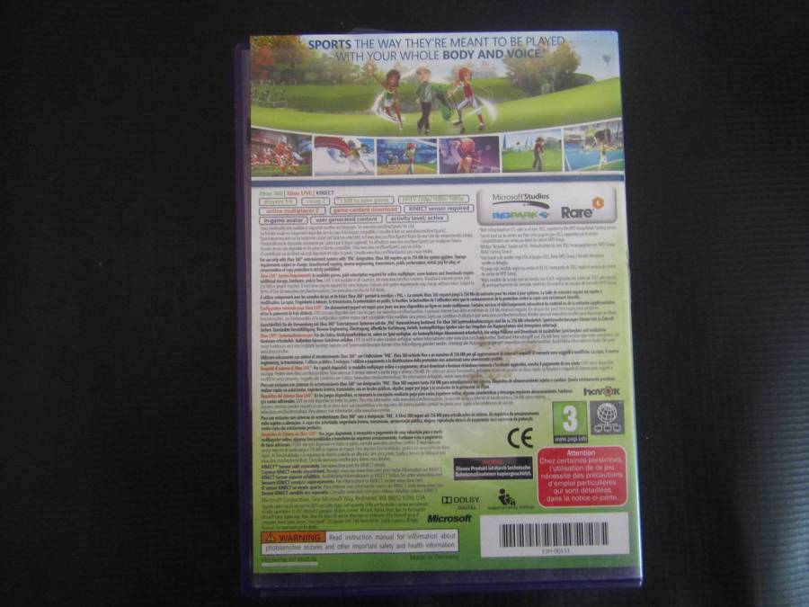 Kinect Sport by Xbox with Booklet No Disc