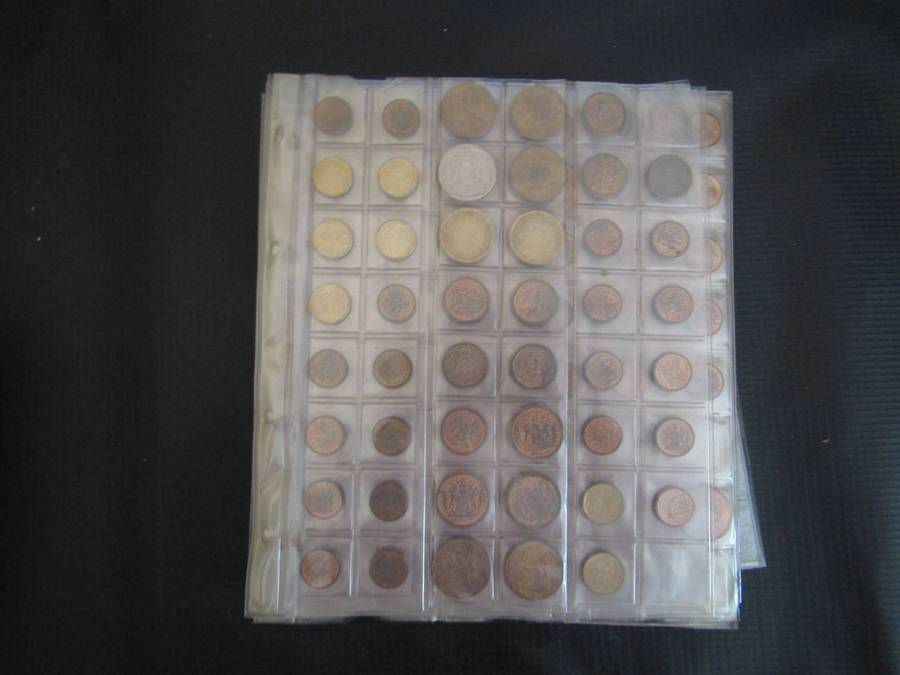 17 Pages of World and SA Coins