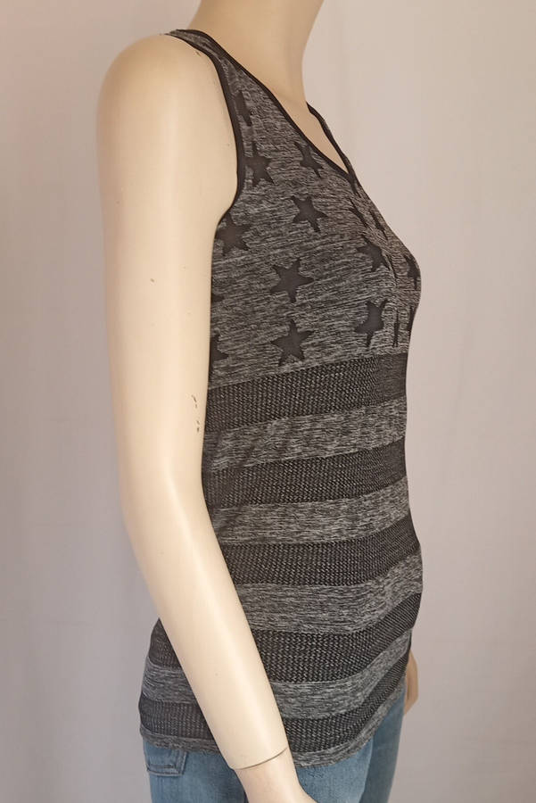 Black and Grey Active Top size Medium