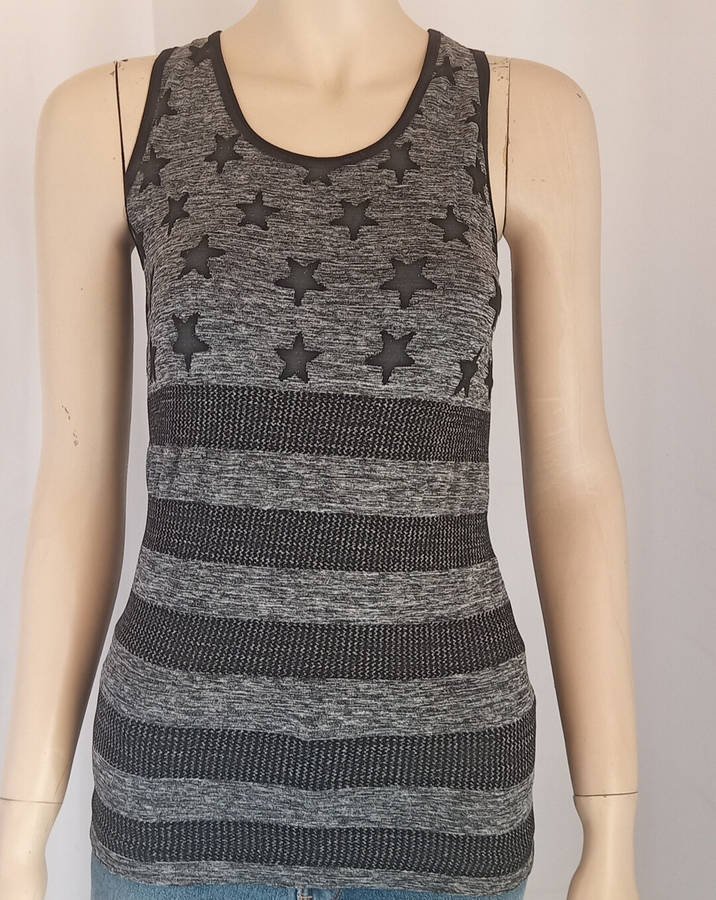 Black and Grey Active Top size Medium