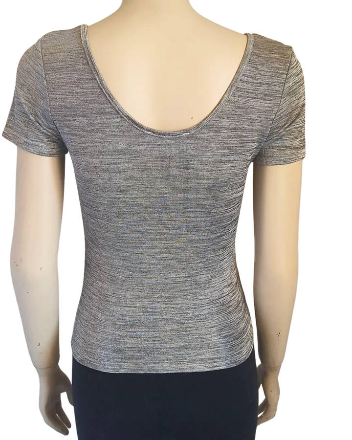 Grey Short Sleeve Top size 8