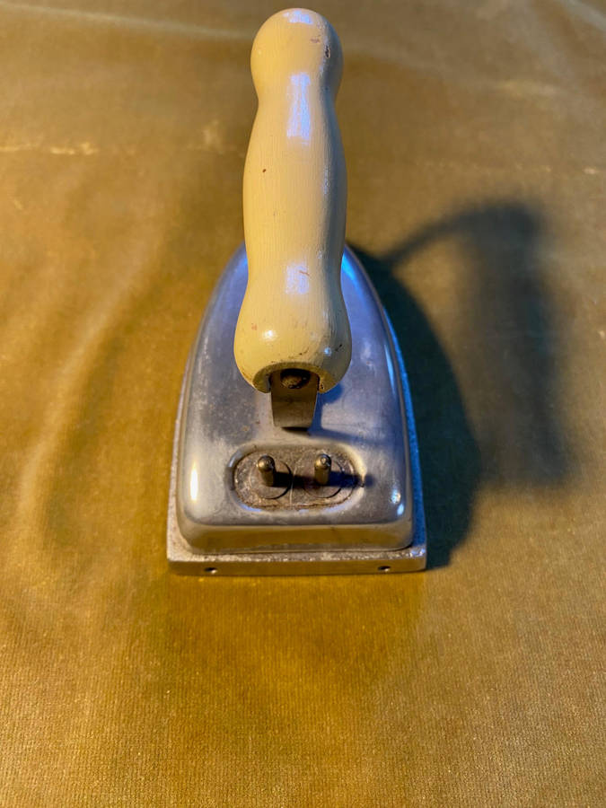 Vintage British made electrical sad iron