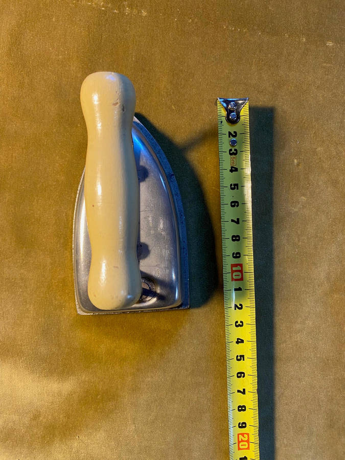 Vintage British made electrical sad iron