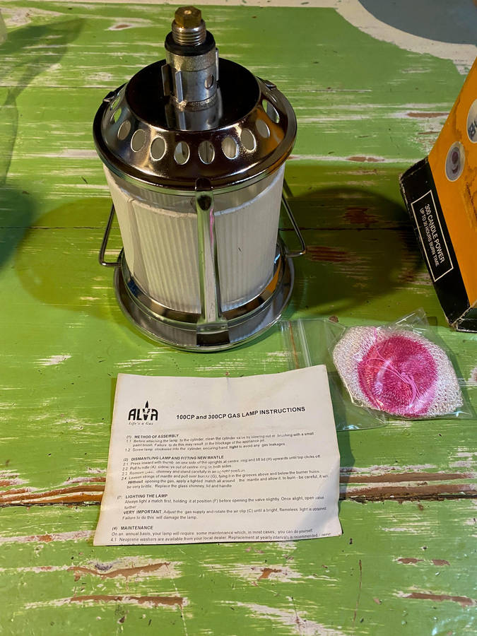 Alva 300CP Gas Lamp - Never Been Used