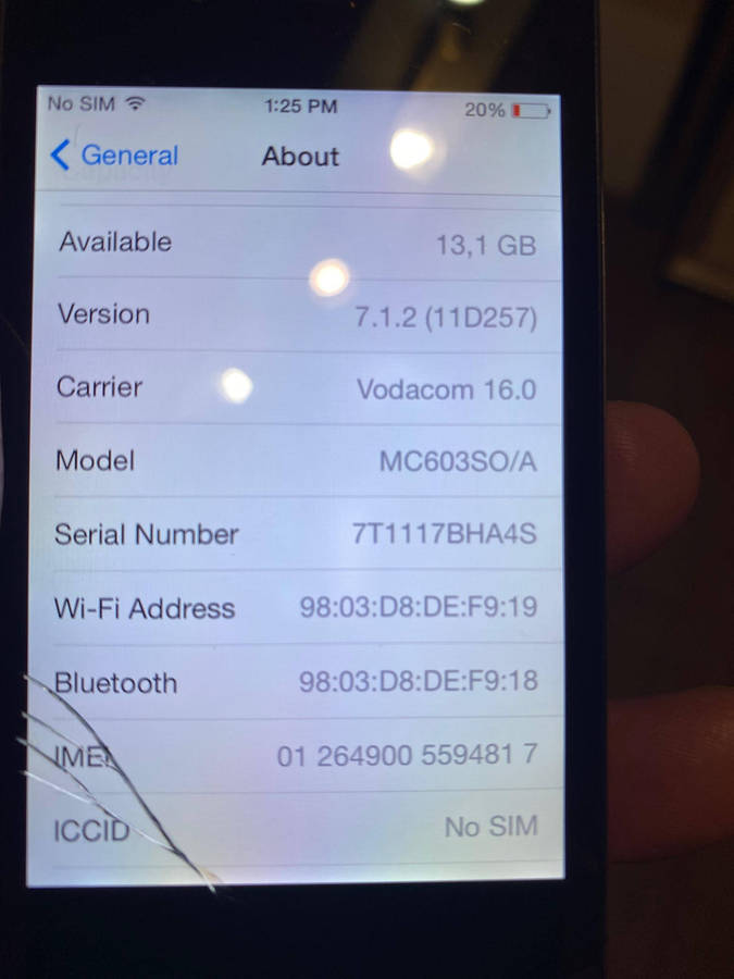 Apple iphone 16GB Black