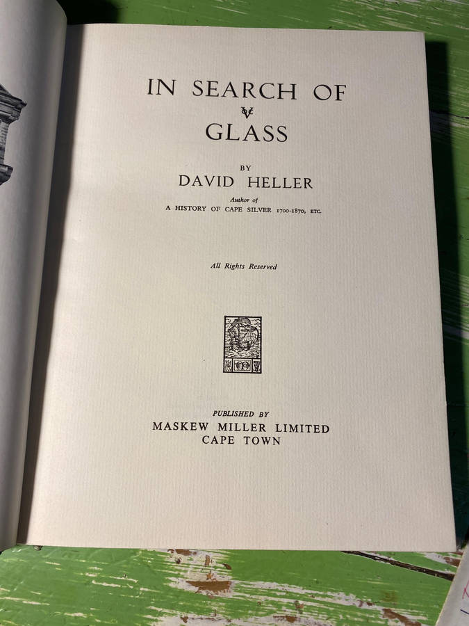 In Search Of Glass by David Heller