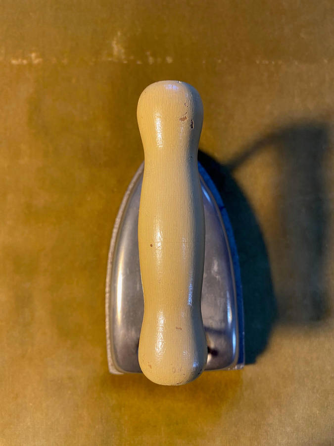 Vintage British made electrical sad iron