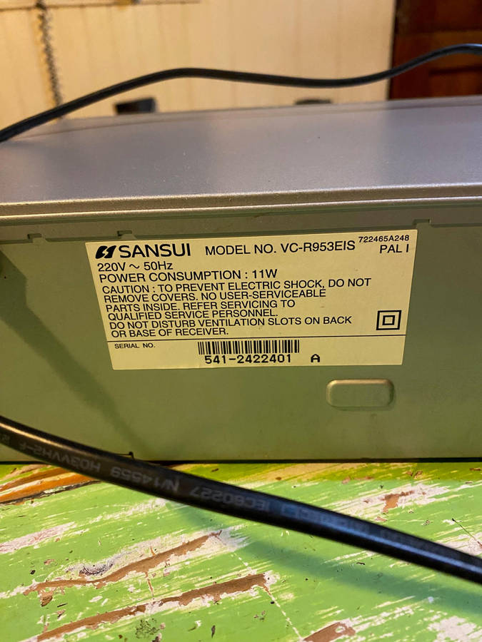 Sansui VCR Player (VC-R953EIS)