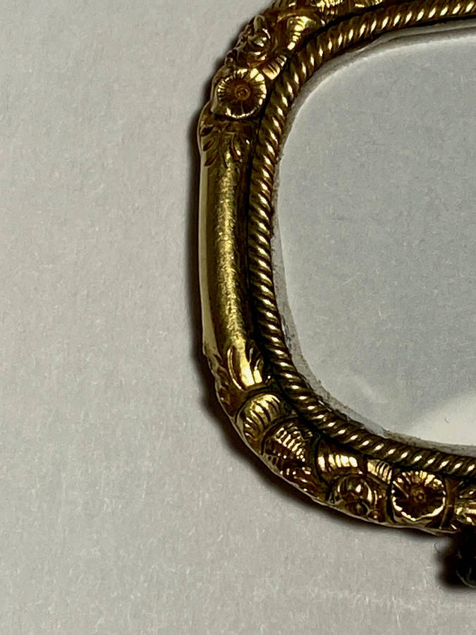 Late Georgian 14K Gold Encased Quizzing Magnifying Glass
