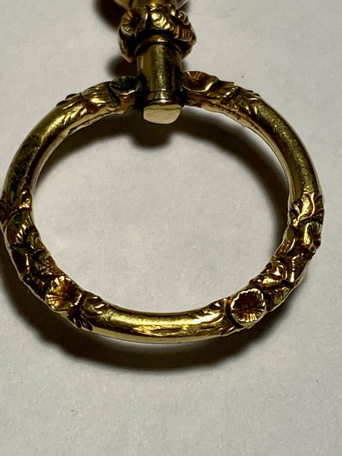 Late Georgian 14K Gold Encased Quizzing Magnifying Glass