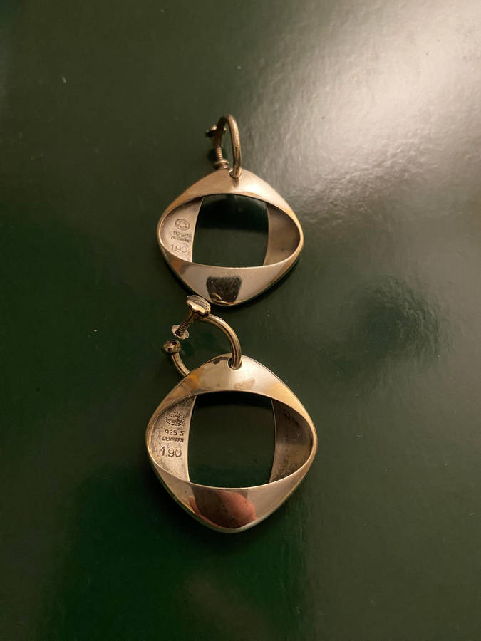 Georg Jensen Sterling Silver Henning Koppel Earrings No 190.