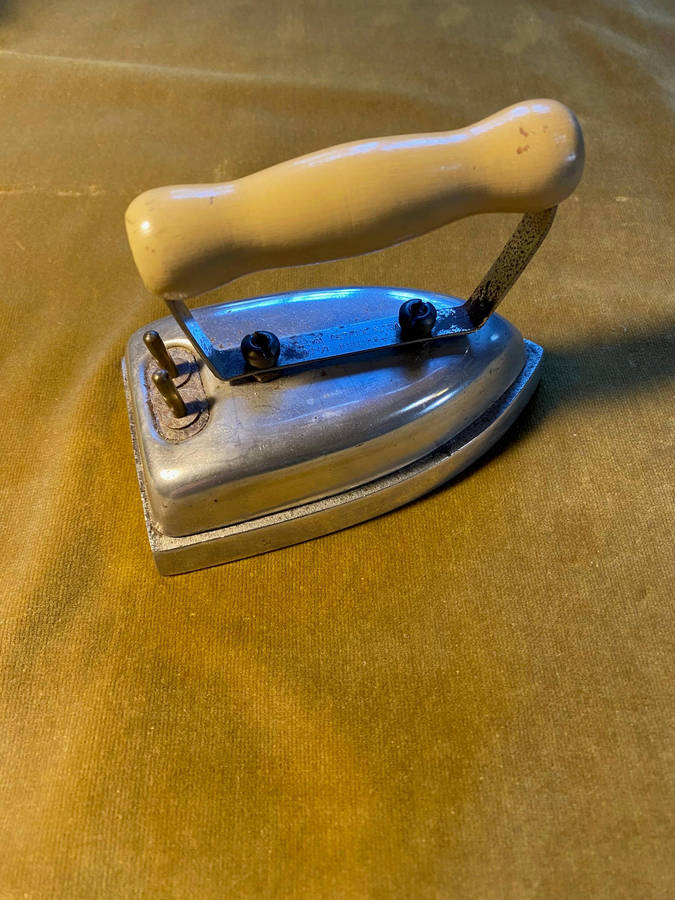 Vintage British made electrical sad iron