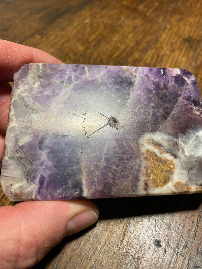 Natural Chevron Amethyst Octagon Cut Gemstone