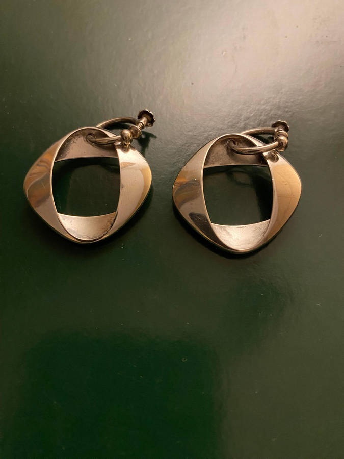 Georg Jensen Sterling Silver Henning Koppel Earrings No 190.