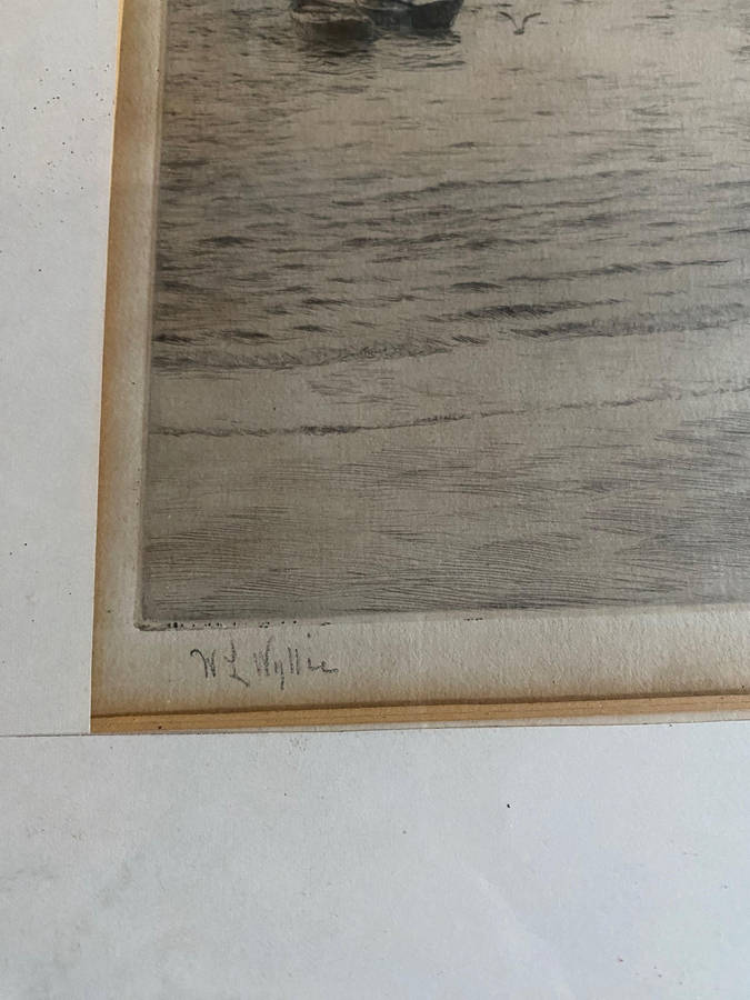 William Lionel Wyllie Original Signed Etching