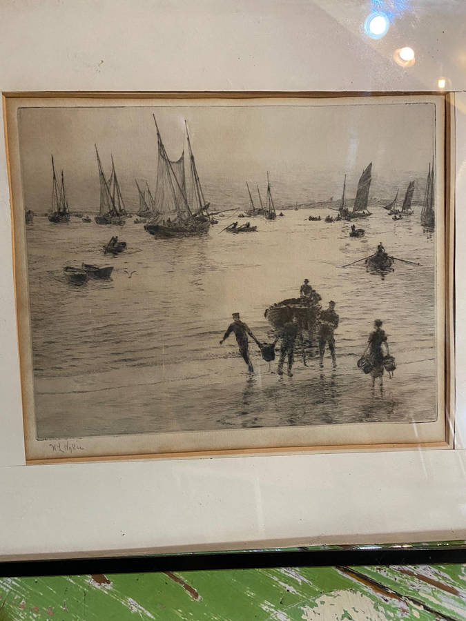 William Lionel Wyllie Original Signed Etching