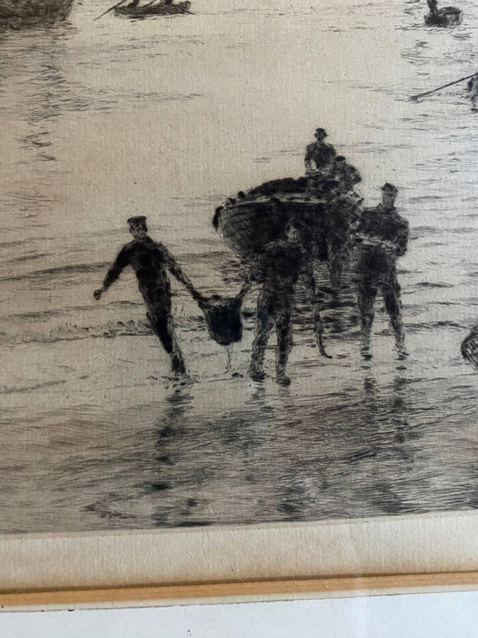 William Lionel Wyllie Original Signed Etching
