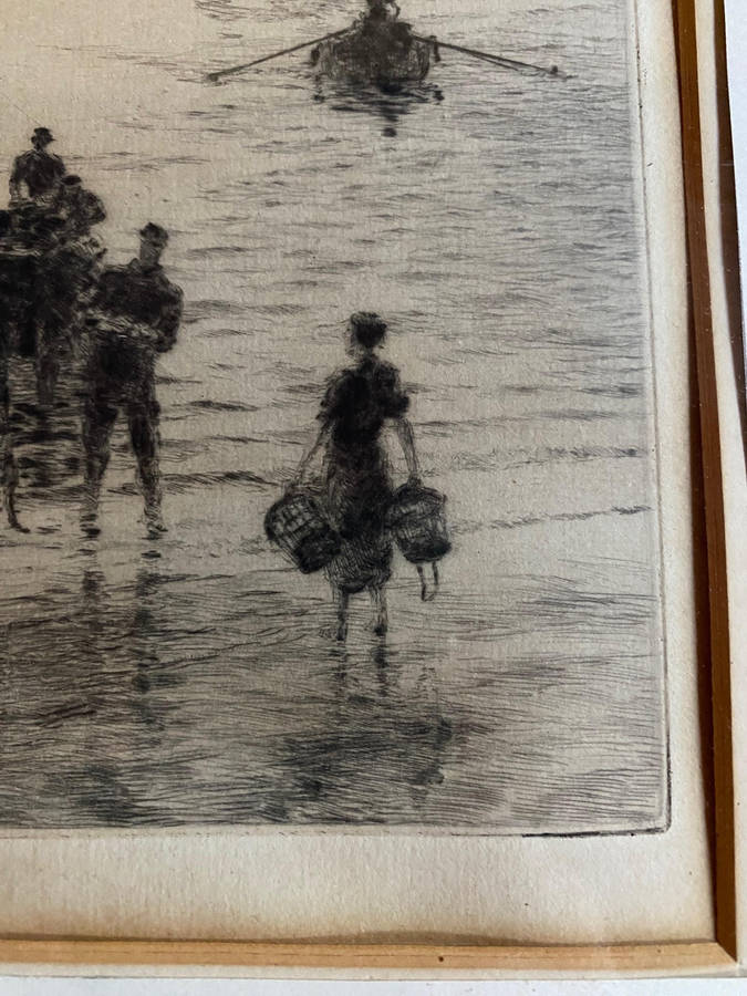 William Lionel Wyllie Original Signed Etching