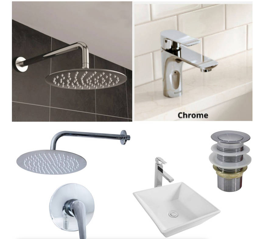 Bathroom Essentials Complete Bathtub Faucet & Shower System Set