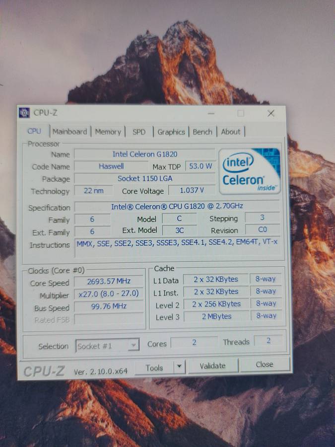 2x Intel Celeron 4th gen CPUs