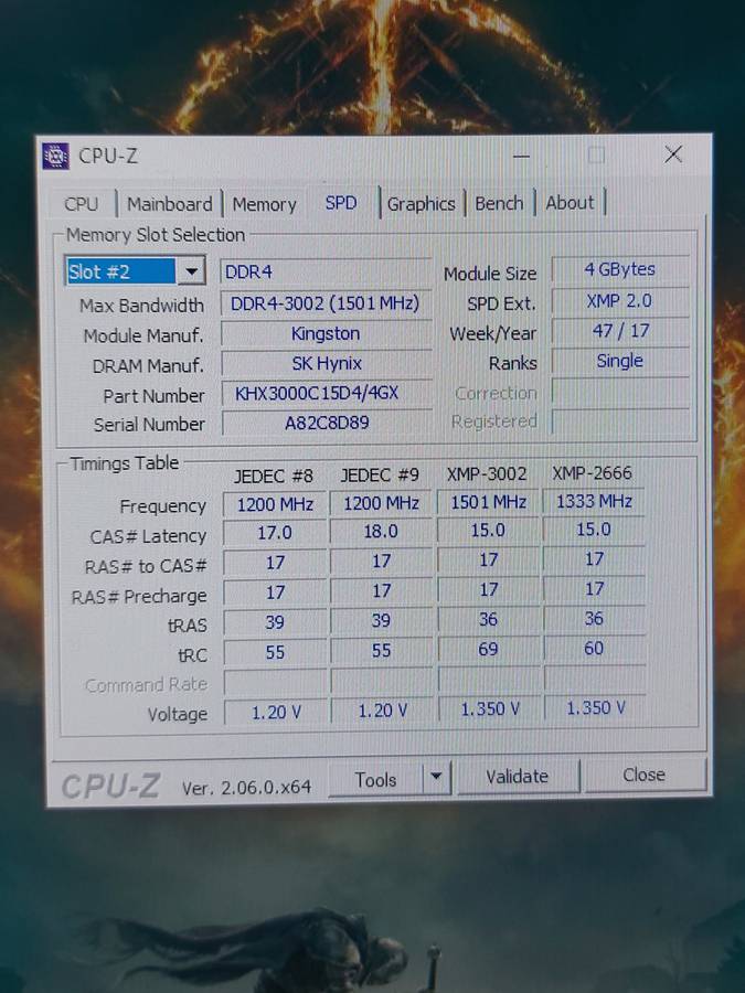 8gb DDR4 3000mhz Ram kit