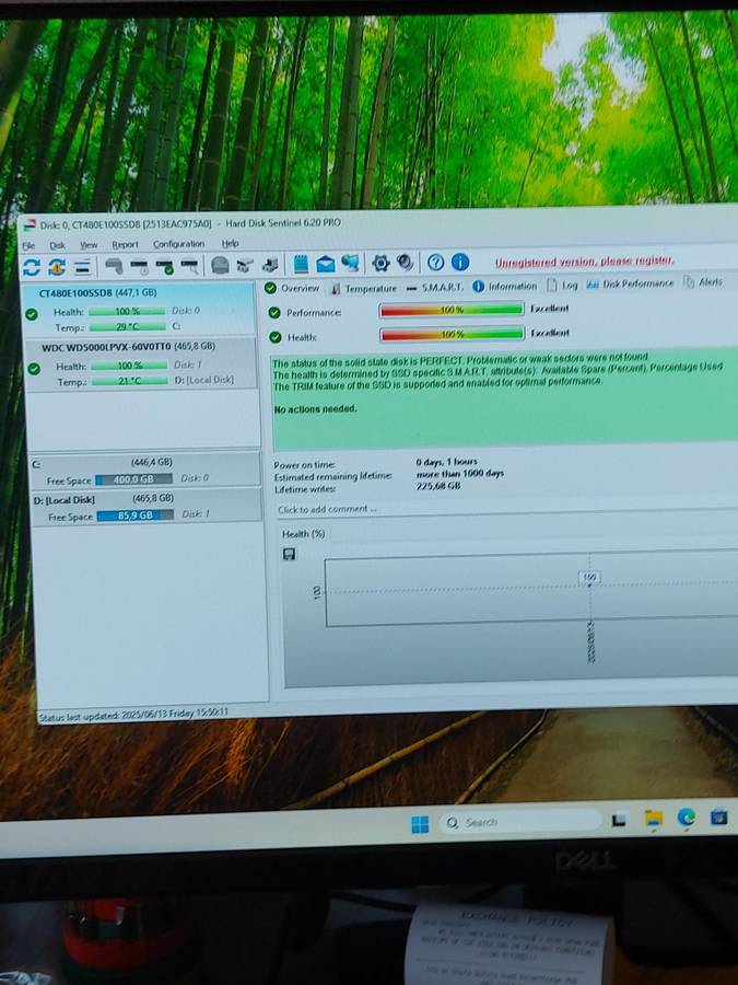 480gb M.2 Nvme Gen 4 (Windows 11 installed)