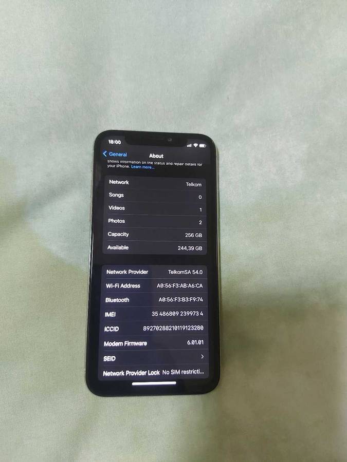 iPhone X 256gb