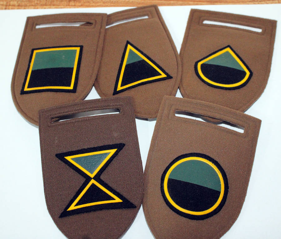 SADF Tupper flashes: 5x Infantry Coys